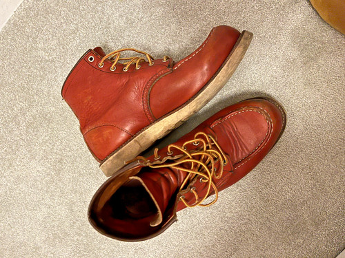 Red wing 8131 moc toe - red,