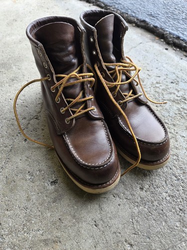 Red wing heritage moc toe - red,