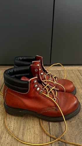 Red wing shoes - red, leather