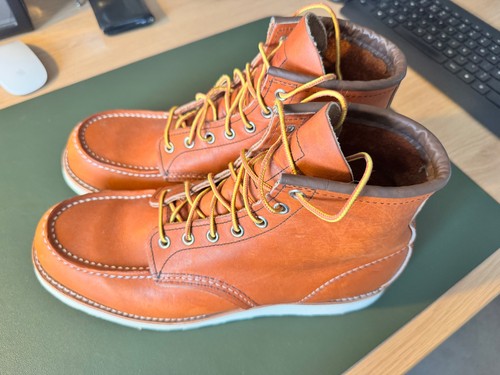 Redwing moc toe boots - toe, 9.5