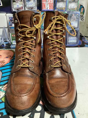 Red wing moc toe brown - wing,