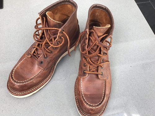Red wing heritage moc toe - red, 6"